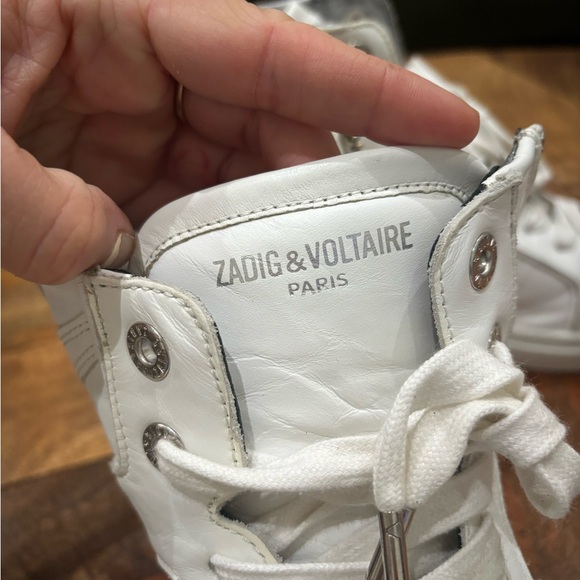 Zadig & voltaire Paris White High-Top Sneakers - Picture 4 of 12